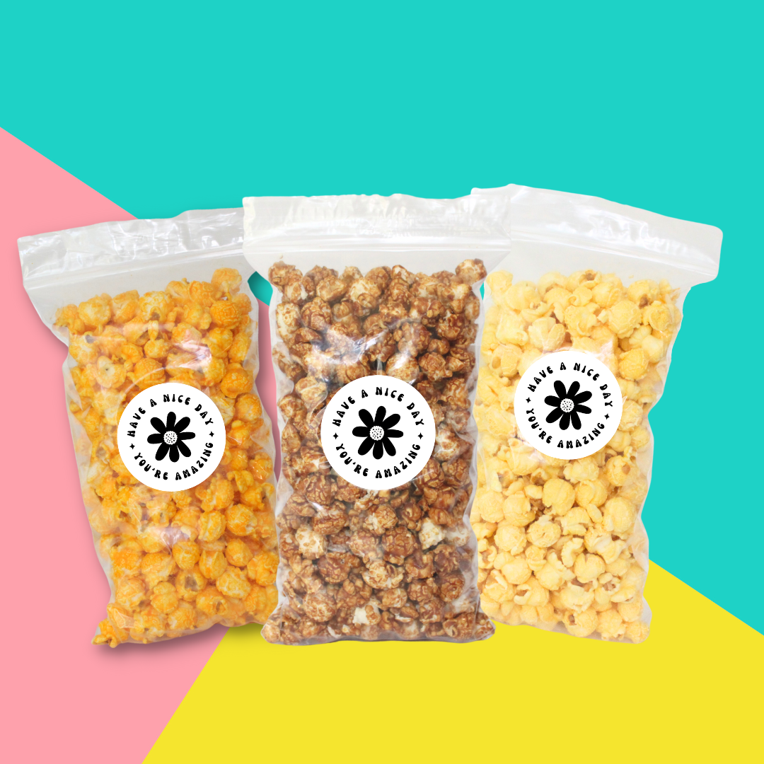 "Have a Nice Day" Snack Pack Encouragement Popcorn - www.unclemyronspopcorn.com
