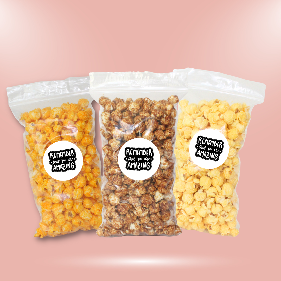 "Remember that You are Amazing" Snack Pack Encouragement Popcorn - www.unclemyronspopcorn.com