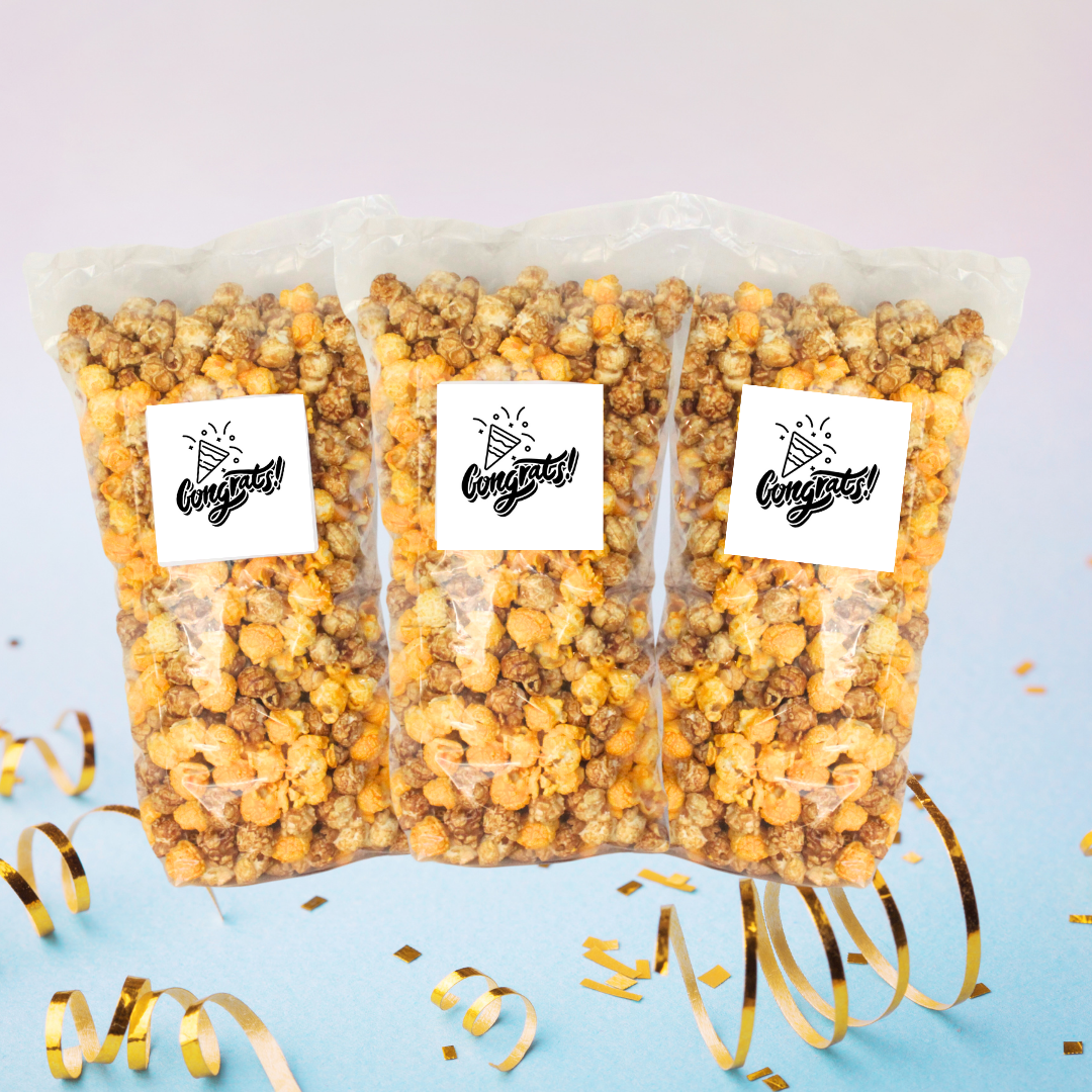 "Congrats" Large Bag Celebration Popcorn - www.unclemyronspopcorn.com
