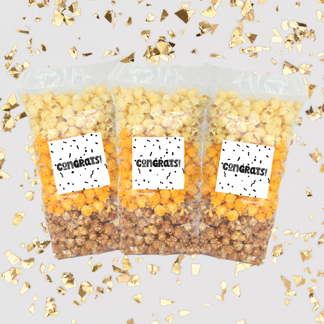 Congrats "Confetti" Large Bag Celebration Popcorn - www.unclemyronspopcorn.com