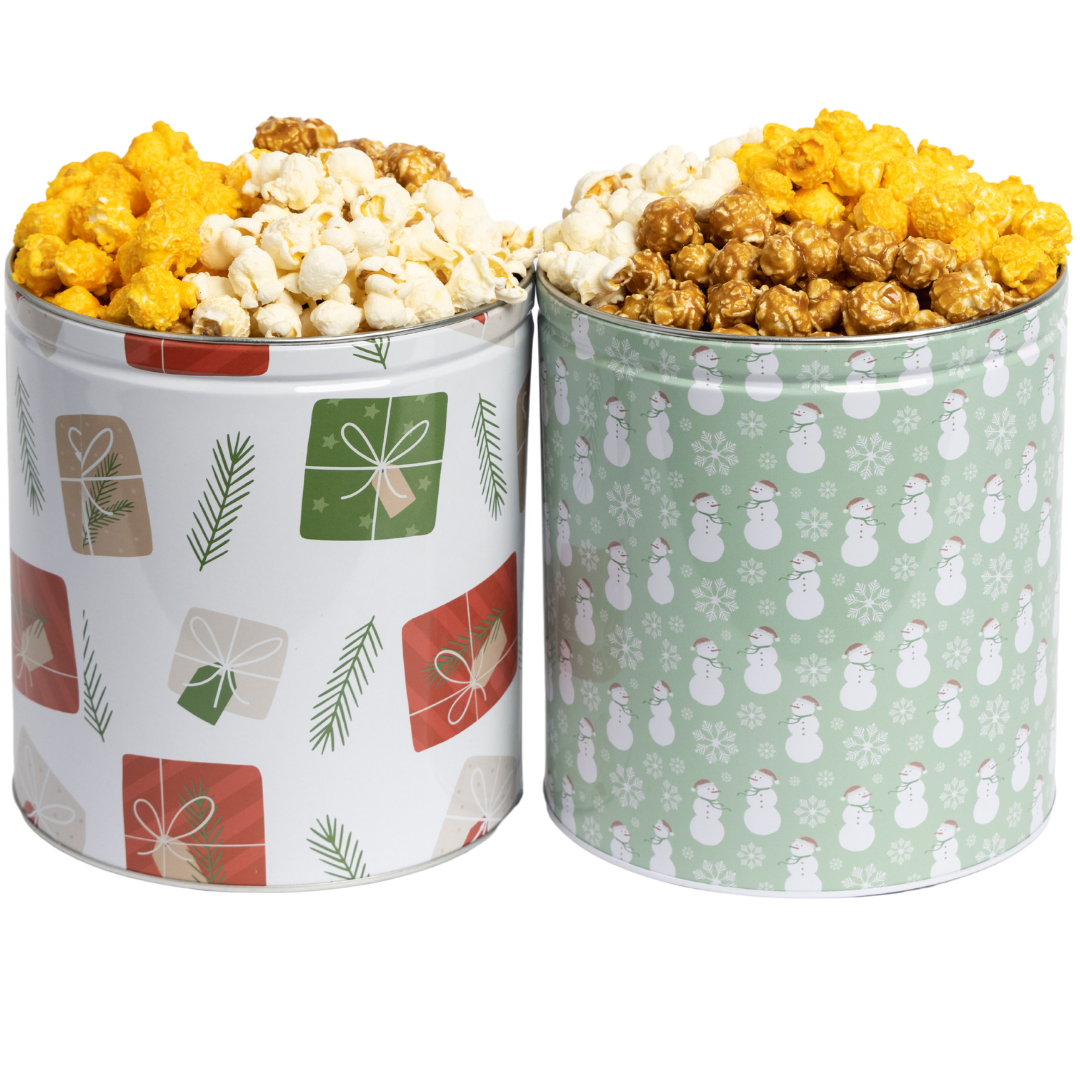 Holiday Tins 4 Pack Bundle, 1 Gallon, 3 Flavors