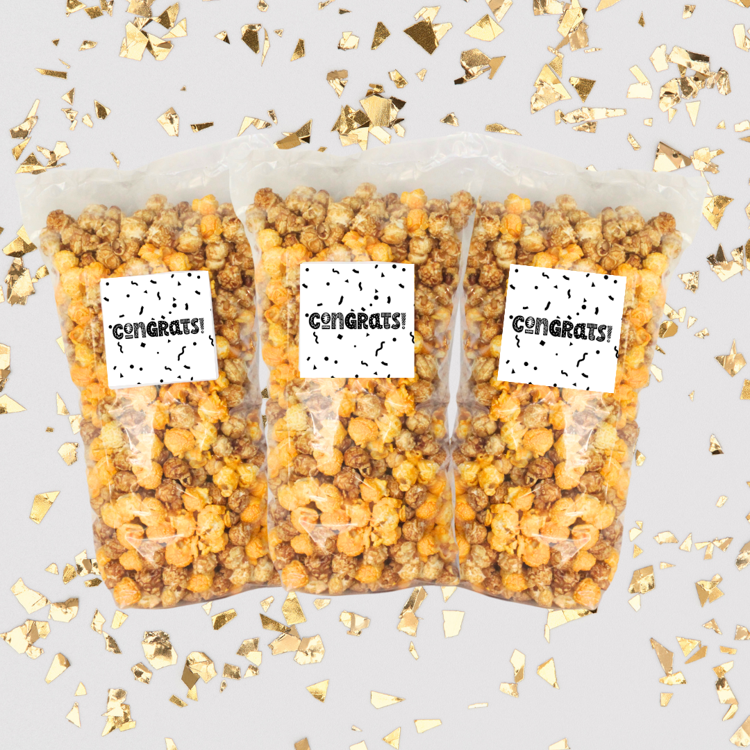 Congrats "Confetti" Large Bag Celebration Popcorn - www.unclemyronspopcorn.com