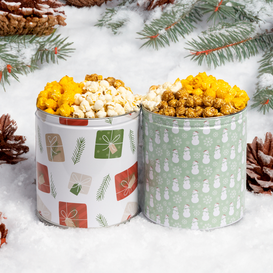 Holiday Tins 4 Pack Bundle, 1 Gallon, 3 Flavors