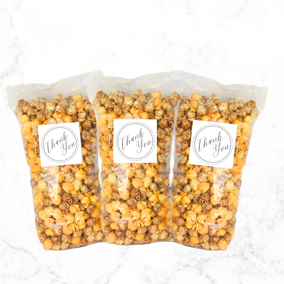 "Thank You" Circle Large Bag Popcorn - www.unclemyronspopcorn.com