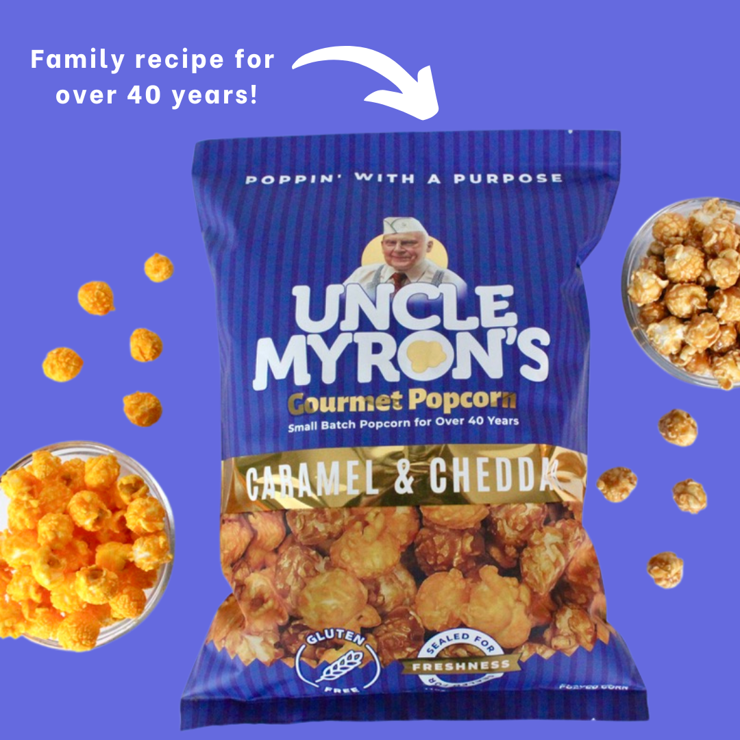 Uncle Myron's Popcorn Bag - www.unclemyronspopcorn.com