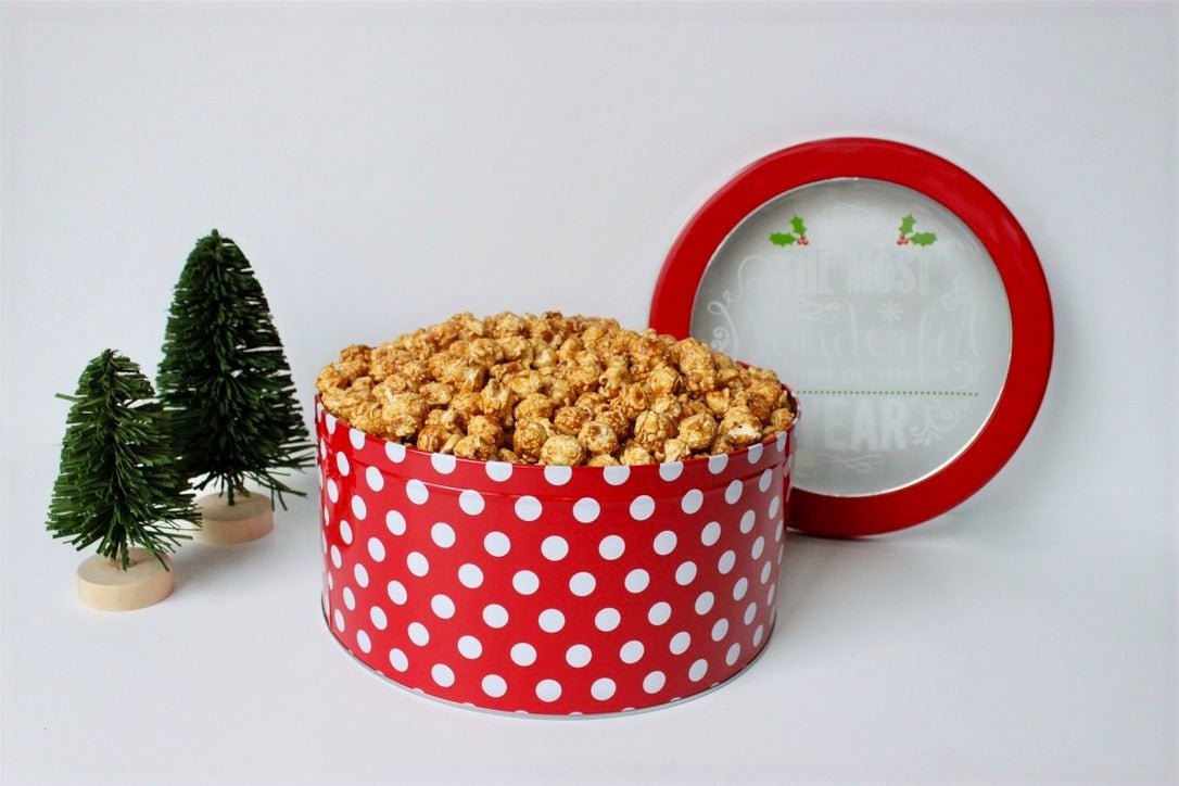 Most Wonderful Time Holiday Popcorn Tin (1 Gal.)