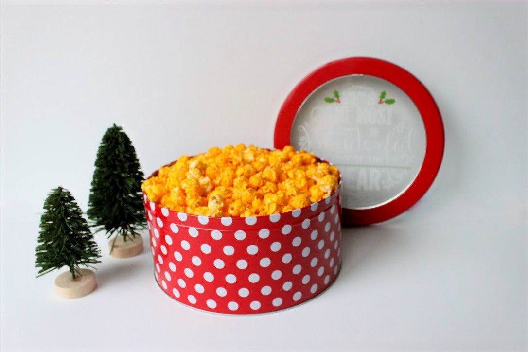 Most Wonderful Time Holiday Popcorn Tin (1 Gal.)