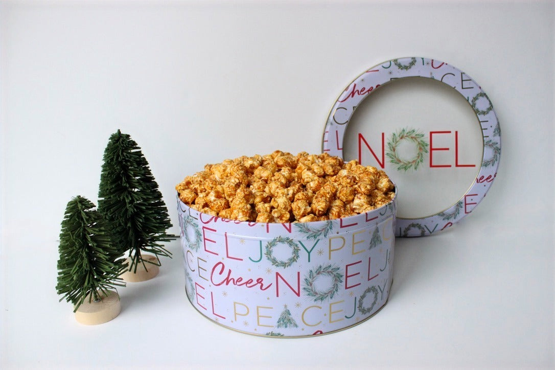 Noel Christmas Holiday Popcorn Tin (1 Gal.)