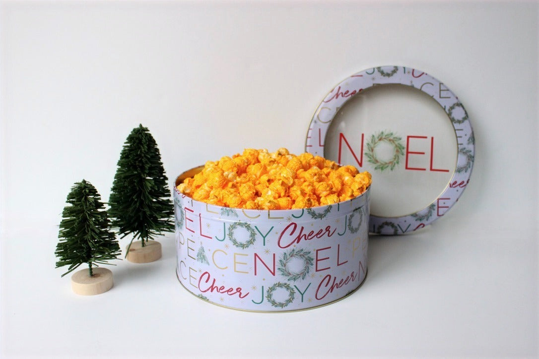 Noel Christmas Holiday Popcorn Tin (1 Gal.)