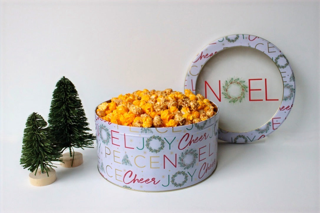 Noel Christmas Holiday Popcorn Tin (1 Gal.)