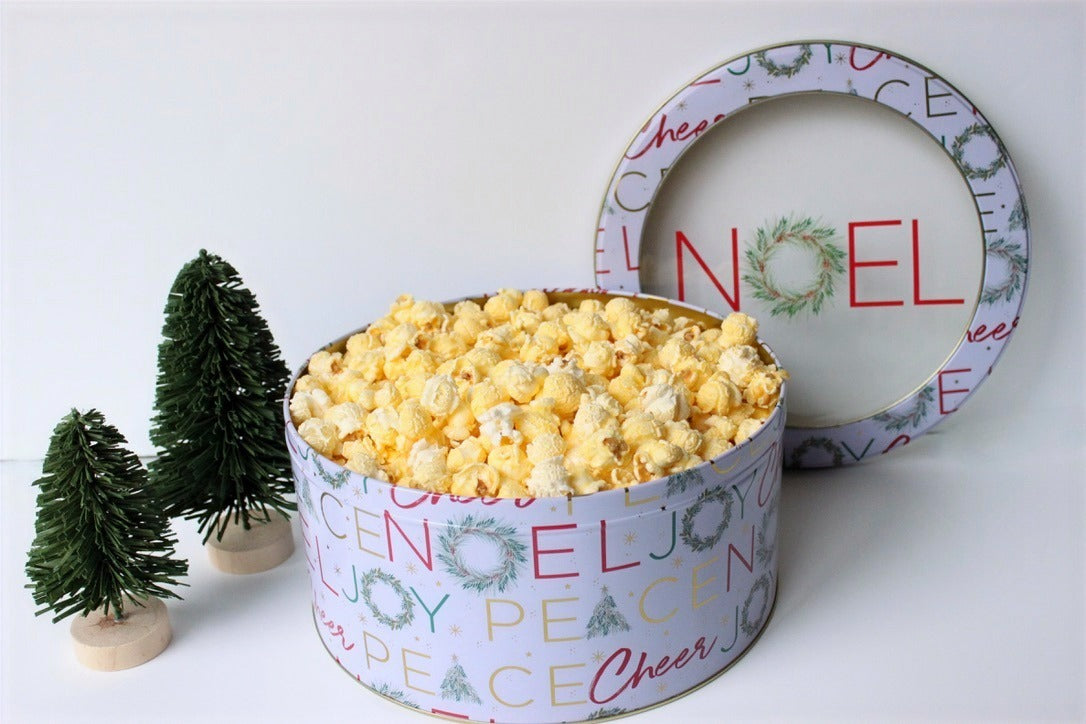 Noel Christmas Holiday Popcorn Tin (1 Gal.)