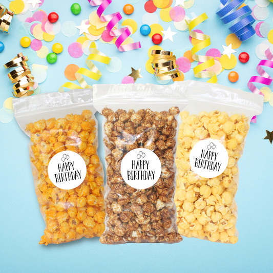 Happy Birthday "Balloons" Snack Pack Celebration Popcorn