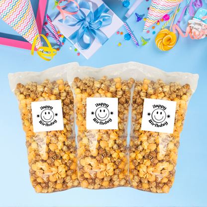 Happy Birthday "Smiley" Large Bag Celebration Popcorn