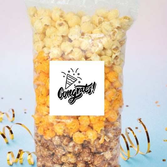 "Congrats" Large Bag Celebration Popcorn - www.unclemyronspopcorn.com