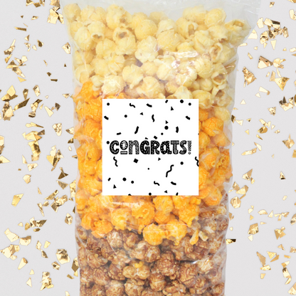 Congrats "Confetti" Large Bag Celebration Popcorn - www.unclemyronspopcorn.com