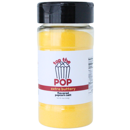 Uncle Myron's Top the Pop Butter Popcorn Salt, Two 8 oz Bottles