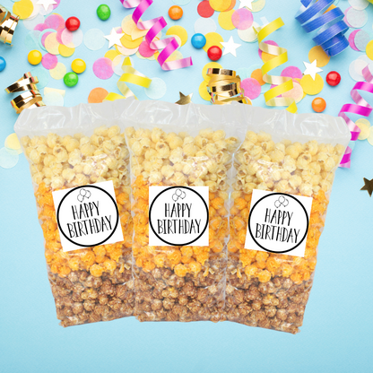 Happy Birthday "Balloons" Large Bag Celebration Popcorn