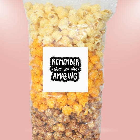 "Remember that You are Amazing" Large Bag Encouragement Popcorn - www.unclemyronspopcorn.com