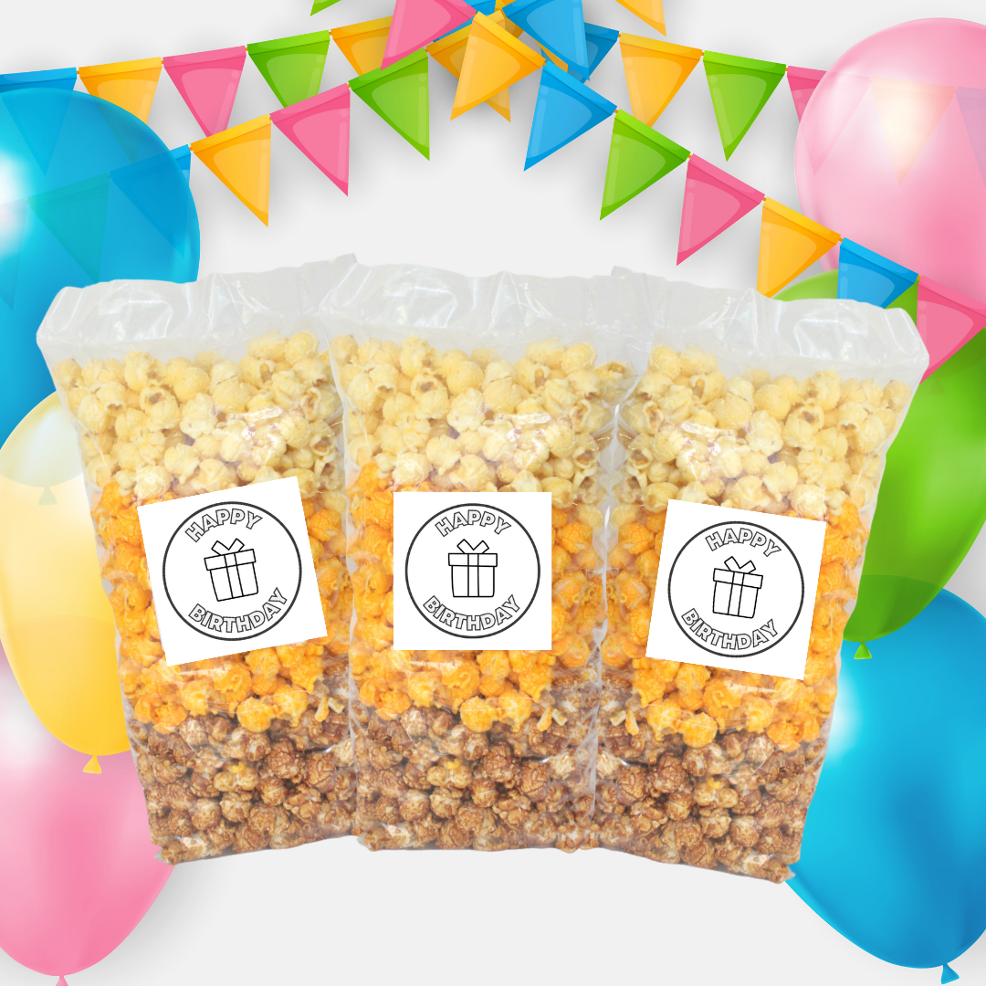 Happy Birthday "Presents" Large Bag Celebration Popcorn