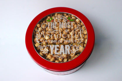 Most Wonderful Time Holiday Popcorn Tin (1 Gal.)