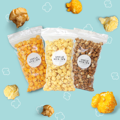 Uncle Myron's Popcorn 12 Bag Snack Box - 2 oz. Each - www.unclemyronspopcorn.com